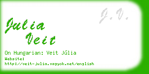 julia veit business card